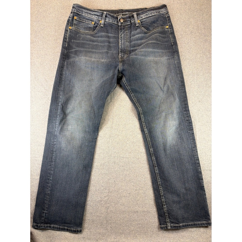 Levi's 505 Regular Fit Jeans Mens 38x31 Blue Medium Wash Straight Leg Denim - Picture 2 of 11
